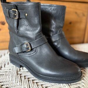 J. Crew Womens 8 Black Moto Biker Boots